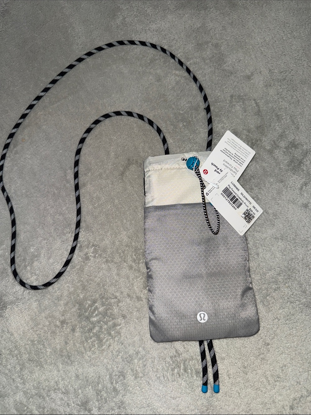 lululemon athletica Gray Phone Crossbody Pouch with Adjustable Strap